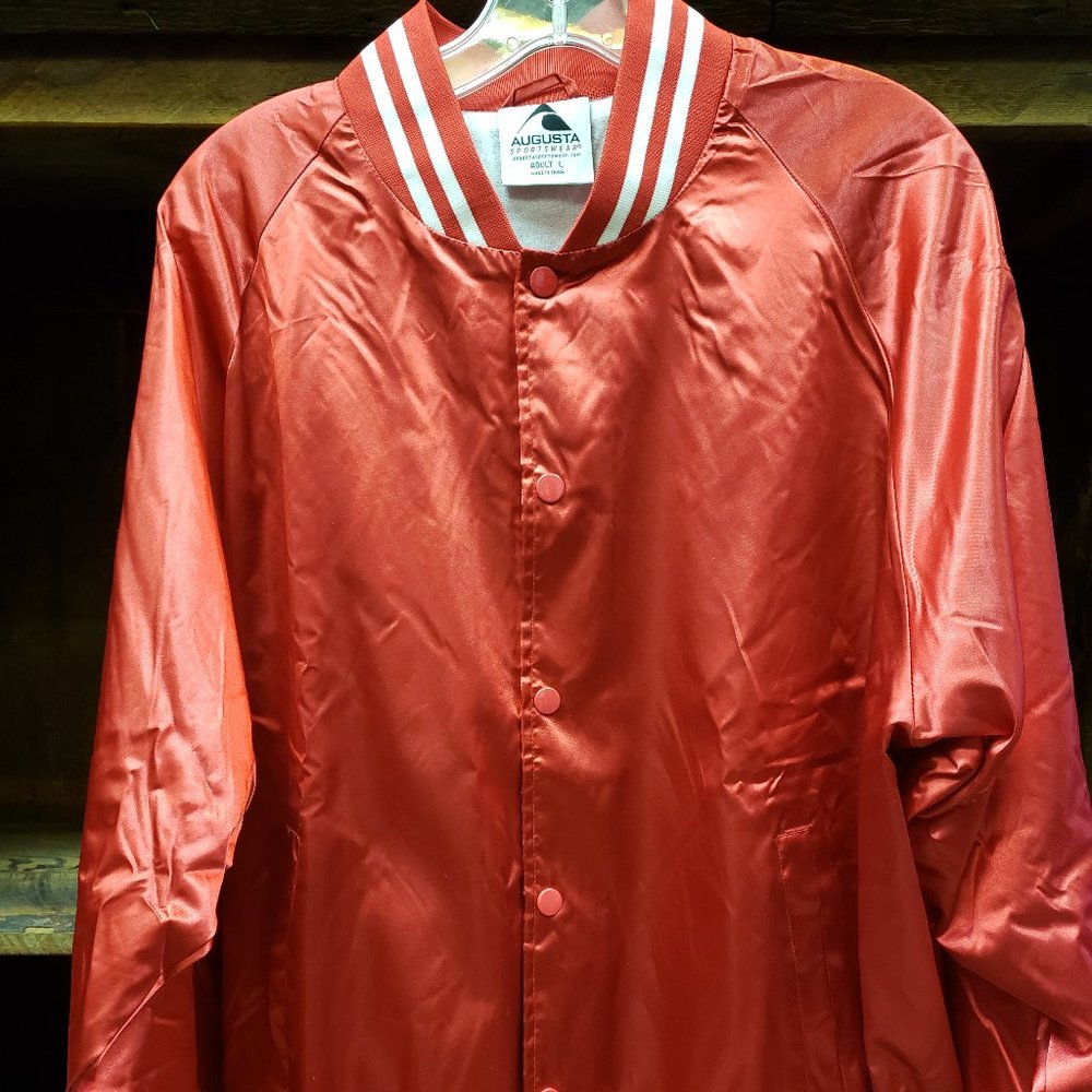 Augusta Red Satin track Jacket